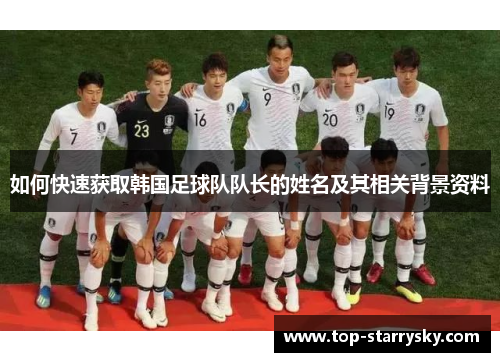 如何快速获取韩国足球队队长的姓名及其相关背景资料